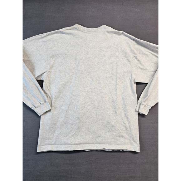 Carhartt Mens Long Sleeve Henley T Shirt Pocket Gray Size L Cotton Blend - Picture 6 of 6